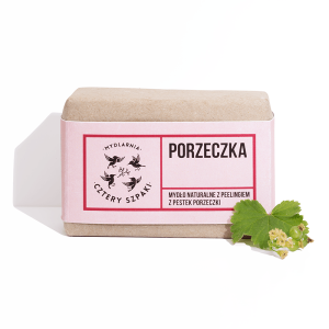 Porzeczka - naturalne mydło peelingujące w kostce, Cztery Szpaki, 110 g