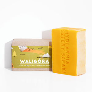 Waligóra - naturalne męskie mydło do włosów i brody, Cztery Szpaki, 110 g