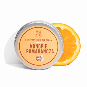 Konopie i Pomarańcza - naturalny mus do ciała, Cztery Szpaki, 150 ml