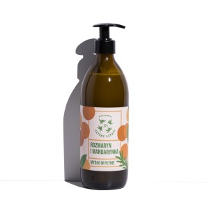 Rozmaryn i Mandarynka - naturalne mydło w płynie, Cztery Szpaki, 500 ml