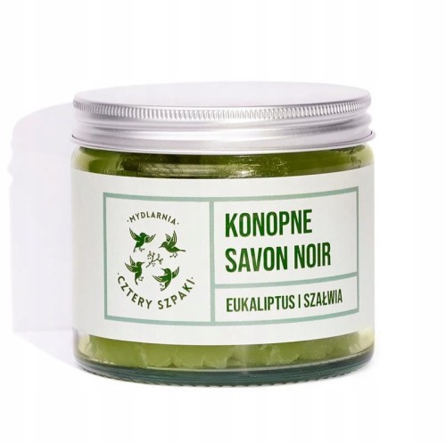 CZTERY SZPAKI Mydło Konopne SAVON NOIR Eukaliptus