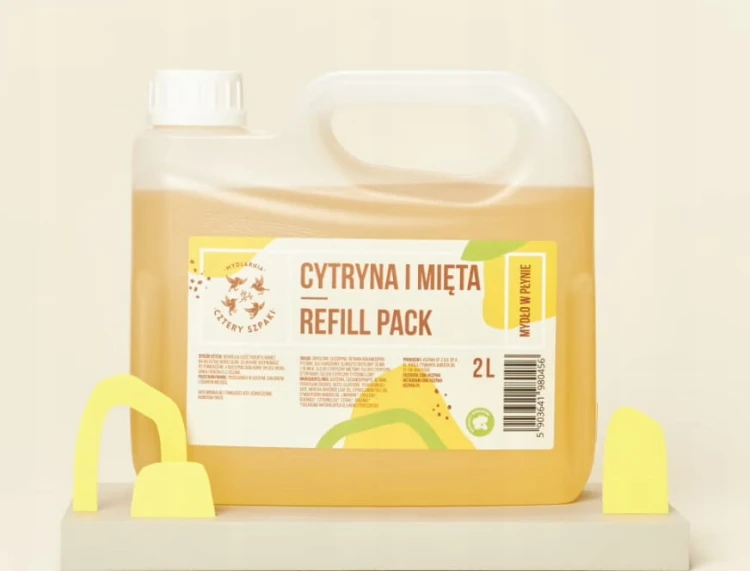 Mydło do ciała Cztery Szpaki cytryna, mięta 2000 ml