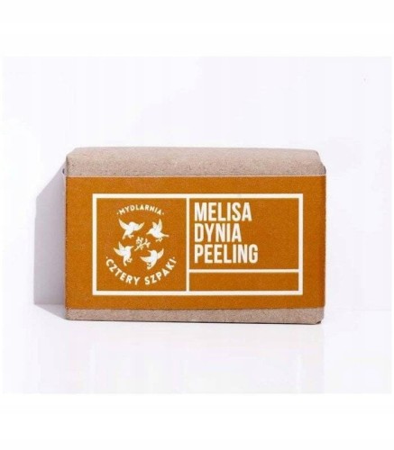 Mydło peelingujące Melisa i Dynia Cztery Szpaki 110 g