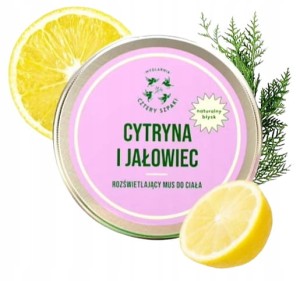 Cztery Szpaki mus do ciała rozświetlający cytryna i jałowiec 150 ml