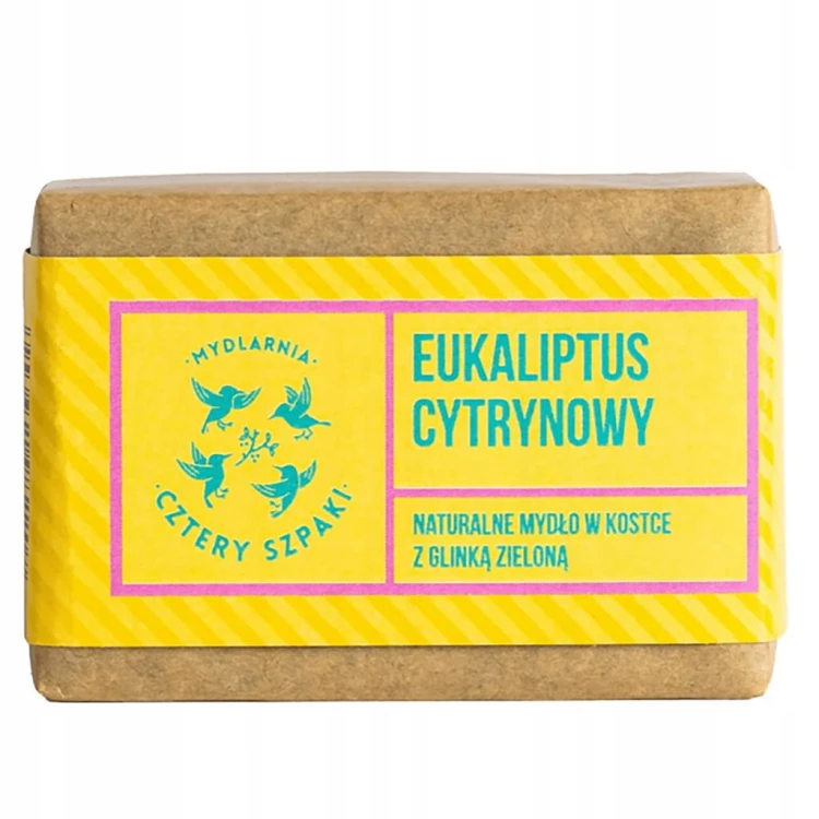 Cztery Szpaki naturalne mydło w kostce eukaliptus cytrynowy 110 g
