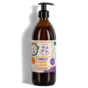 Bombelek - naturalne mydło w płynie od 1. dnia życia, Lawenda i Koperek, Cztery Szpaki, 500 ml