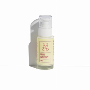 Owocowy lekki naturalny krem do twarzy, codzienna pielęgnacja, Cztery Szpaki, 50 ml