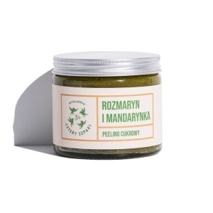 Rozmaryn i Mandarynka - naturalny peeling cukrowy, Cztery Szpaki, 250 ml