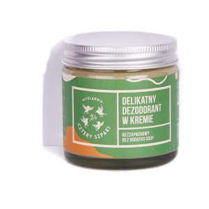 Naturalny delikatny dezodorant w kremie - bezzapachowy bez sody, Cztery Szpaki, 60 ml