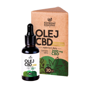 Olej CBD PREMIUM, 2000 mg CBD, 30 ml