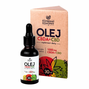 Olej RAW CBDA+CBD, 1000 mg CBDA+CBD, 30 ml