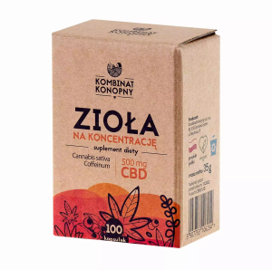 Zioła na koncentrację 100 x 5 mg CBD