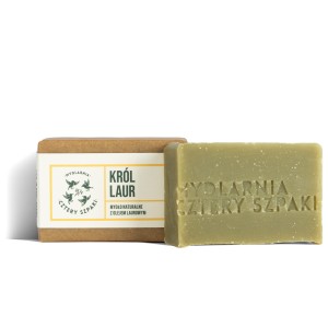 Naturalne mydło w kostce - Król Laur z olejem laurowym, Cztery Szpaki, 110 g