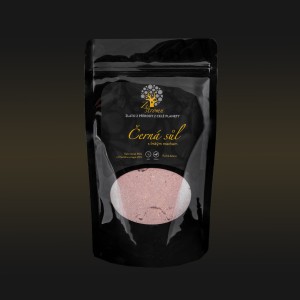 Czarna sól – kala namak z mchem irlandzkim, Chrząstnica kędzierzawa (Chondrus Crispus), 200 g
